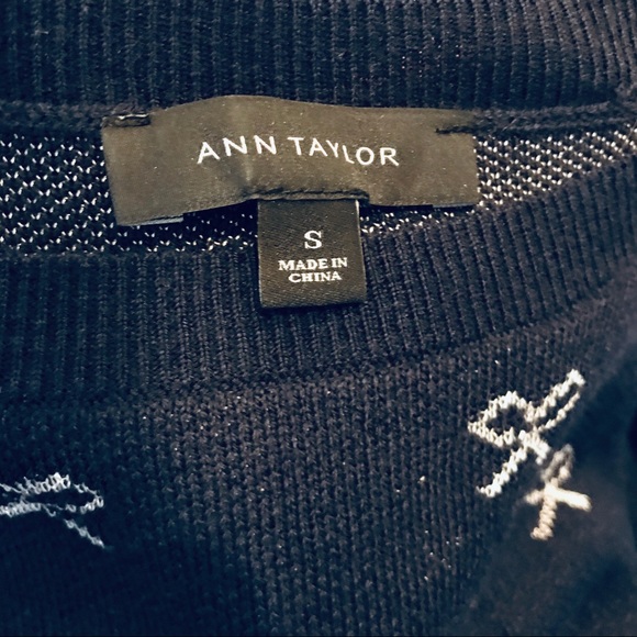 Ann Taylor Wool Blend Bow Sweater - Picture 3 of 4